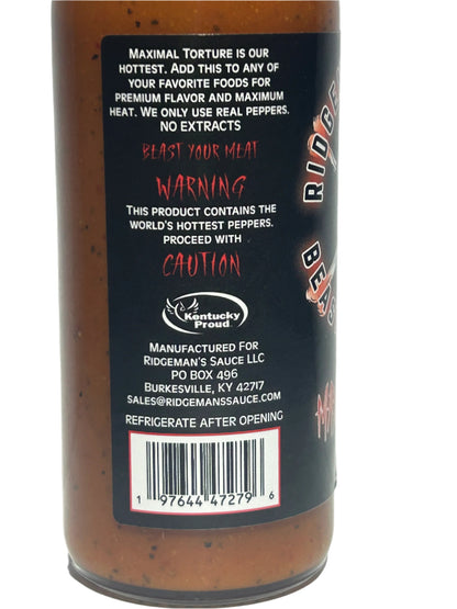 Ridgeman's Maximal Torture Hot Sauce